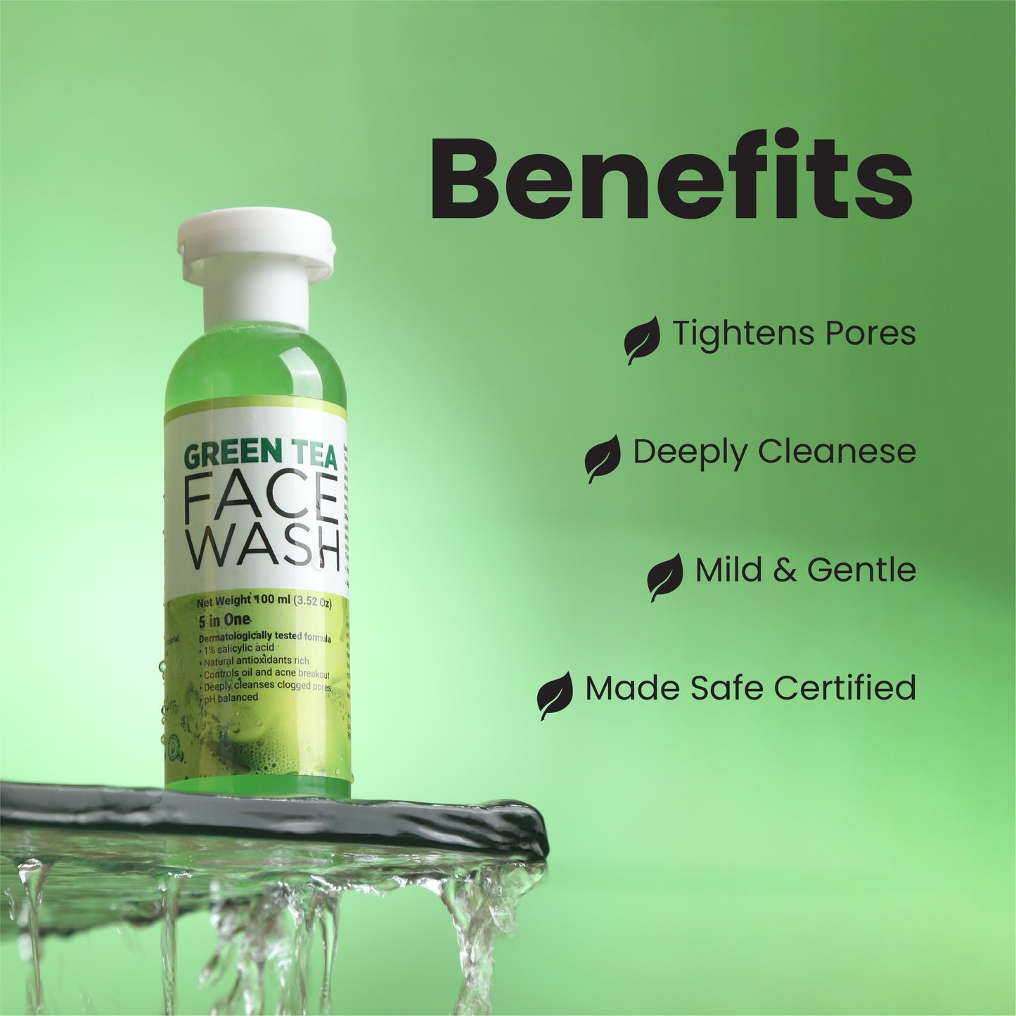 BF Professionals Green Tea Face Wash | 100ml