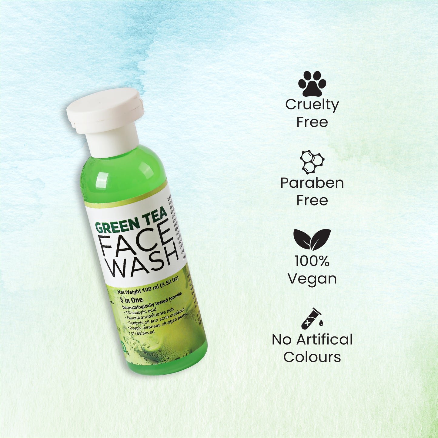 BF Professionals Green Tea Face Wash | 100ml